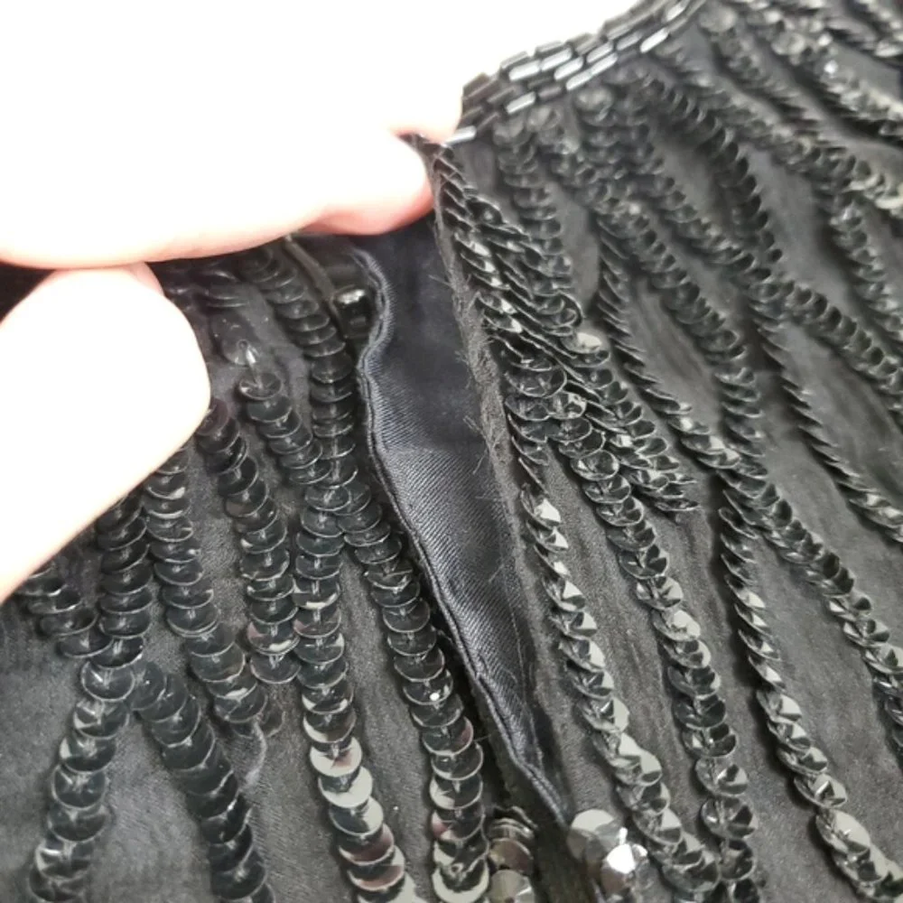 Vintage Laurence Kozar black sequined dress - Picture 10 of 11